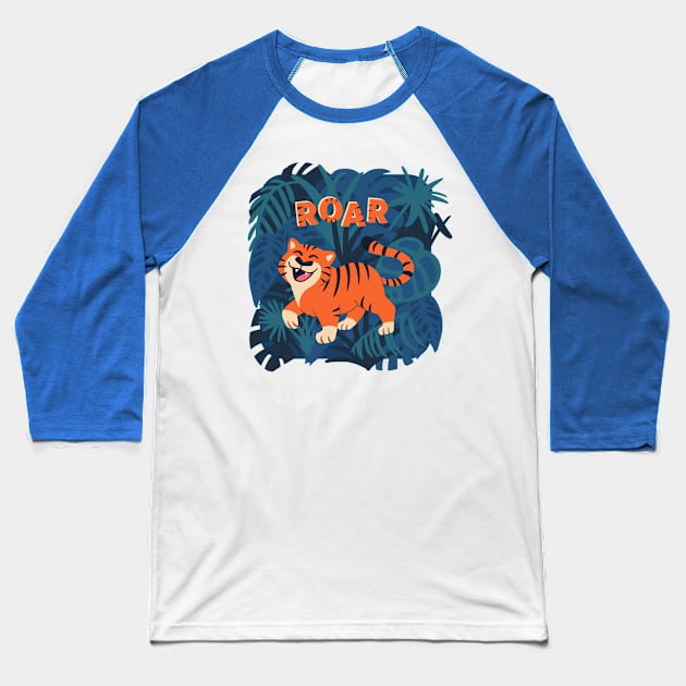 Tiger ROAR Baseball T-Shirt by Abbilaura